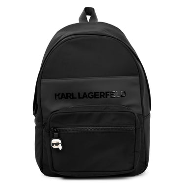 KARL LAGERFELD Backpack para niño negra logo al tono